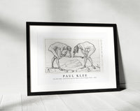 Paul Klee - Two Men Meet, Each Believing the Other to Be of Higher Rank 1903