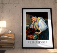 Paul Cezanne - Young Italian Woman at a Table 1895-1900
