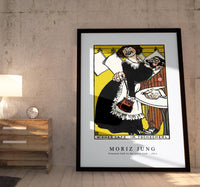 Moriz Jung - Viennese Café In the Little Café (Wiener Café Im Tschecherl) (1911)