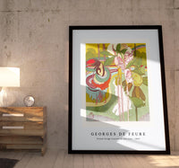 Georges De Feure - Vrouw krijgt visioen in een tuin (1897)