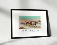 Currier & Ives - Waking up the old mare Chromolithograph-1881