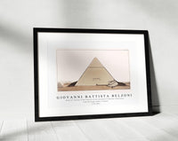 Giovanni Battista Belzoni - Plate 10  Section of the Interior of the Pyramid of Cephrene illustration from the kings tombs in Thebes 1778-1823