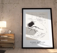 Pierre Bonnard - Naked woman squats in tub (1894)