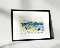 Henri Edmond Cross - Mediterranean Landscape with a White House 1900-1905