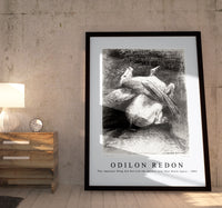 Odilon Redon - The Impotent Wing Did Not Lift the Animal Into That Black Space 1883