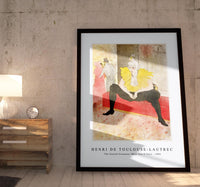 Henri De Toulouse–Lautrec - The Seated Clowness (Miss Cha-U-Kao) 1896