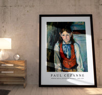 Paul Cezanne - Boy in a Red Vest (Le Garçon au gilet rouge) 1888-1890