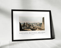 Giovanni Battista Belzoni - General View of the Ruin of Carnak illustration from the kings tombs in Thebes 1778-1823