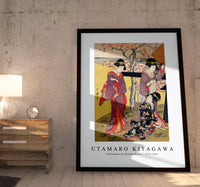 Utamaro Kitagawa - Gotenyama no Hanami Hidari 1753-1806