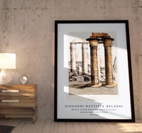 Giovanni Battista Belzoni - Plate 41  Colossal Head of Red Granite illustration from the kings tombs in Thebes 1778-1823