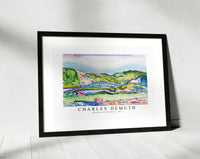 Charles demuth - Mountain with Red House-1913