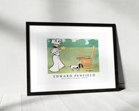 Edward Penfield - Woman reading in the garden 1890-1907