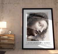 Leonardo Da Vinci - The Head of the Virgin in Three-Quarter View Facing Right 1510-1513