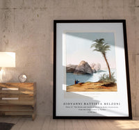 Giovanni Battista Belzoni - Plate 27  The Rocks and Castle of Ibrim in Nubia illustration from the kings tombs in Thebes 1778-1823