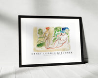 Ernst Ludwig Kirchner - Two Bathers near the Woods 1910-1911