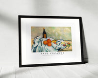 Paul Cezanne - Bottle and Fruits (Bouteille et fruits) 1890