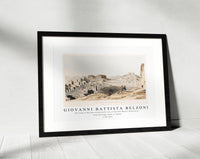 Giovanni Battista Belzoni - The Town of Bacchus on the North side of the Lake Moeris illustration from the kings tombs in Thebes 1778-1823