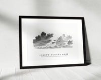 Joseph august Knip - Black and white cloud from Wolkenstudies (cloud study)