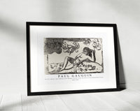 Paul Gauguin - Te arii vahine—opoi (Woman with Mangos—Tired), from the Suite of Late Wood-Block Prints 1898-1899