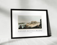 Giovanni Battista Belzoni - View of the ruins of Ombos and adjacent country illustration from the kings tombs in Thebes 1778-1823