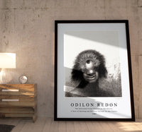 Odilon Redon - The Deformed Polyp Floated on the Shores, a Sort of Smiling and Hideous Cyclops by the Flower 1883