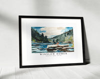 winslow homer - Hudson River, Logging-1891-1892