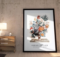 Johan Teyler - Stone vase with flowers (1688-1698)