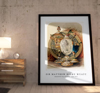 Sir Matthew Digby Wyatt - Enamelled vase and dish 1820-1877