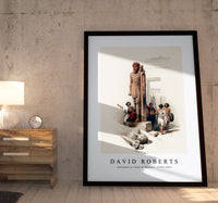 David roberts - Colossus in front of Temple of Wady Saboua Nubia-1796-1864