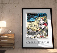 Adolphe Willette - A cause de l'été, l'Evénement parisien paraît 2 fois par semaine 1881