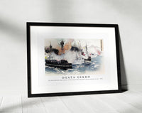 Ogata Gekko - The Naval Battle and Capture of Haiyang Island (Kaiyoto senryo kaisen no zu) (1894)