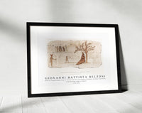 Giovanni Battista Belzoni - Plate 29  Figures taken from an ancient wall near the Temple at Offedina in Nubia illustration from the kings tombs in Thebes 1778-1823