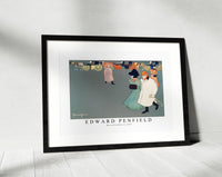 Edward Penfield - Man and woman on street