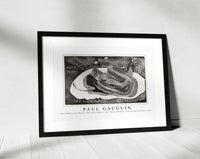 Paul gauguin - She Thinks of the Ghost or The Ghost Thinks of Her (Manao tupapau), from the Noa Noa Suite 1921