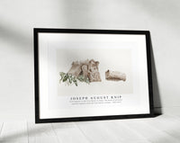 Joseph August Knip - Five Capitals in the Villa Mattei in Rome, The Baths of Caracalla and Two Capitals from the Villa Mattei in Rome (ca. 1809–1812)