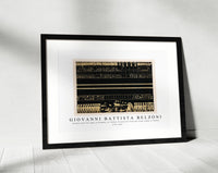 Giovanni Battista Belzoni - Zodiak from the tomb of Psammis in Thebes illustration from the kings tombs in Thebes 1778-1823