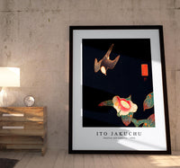 Ito Jakuchu - Swallow and Camellia (ca. 1900)