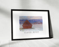 Claude Monet - Stack of Wheat, Snow Effect, Overcast Day 1890-1891