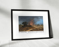 Barbara Regina Dietzsch - Brand in Een Dorp (Fire in a village)