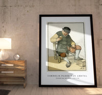 Cornelis ploos van amstel - Zittende boer met kruik-1763-1768