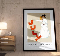 Edward Penfield - Woman lighting up firecrackers 1894