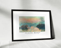 Claude Monet - Sun setting on the Seine at Lavacourt 1880