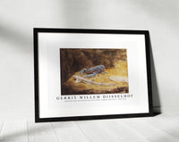 Gerrit Willem Dijsselhof - Aquarium with three North Sea fish Lobster, Dogfish and Plaice 1876-1924