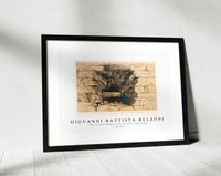 Giovanni Battista Belzoni - Plate 11  False Passage towards the centre of the Pyramid 1778-1823