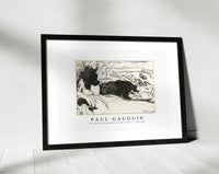 Paul Gauguin - Two Washing Women Wash Clothes by Water 1900-1939