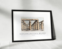 Giovanni Battista Belzoni - Plate 31 Interior of the Temple in Carnak illustration from the kings tombs in Thebes 1778-1823