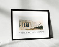 Giovanni Battista Belzoni - Temple on the road to Berenice illustration from the kings tombs in Thebes 1778-1823