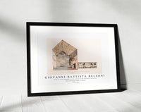 Giovanni Battista Belzoni - Plate 12  Great Chamber in the interior of the Pyramid illustration from the kings tombs in Thebes 1778-1823