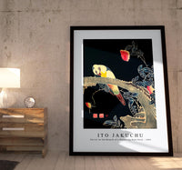 Ito Jakuchu - Parrot on the Branch of a Flowering Rose Bush (ca. 1900)