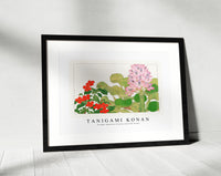 Tanigami Konan - Vintage impatiens & water hyacinth flower